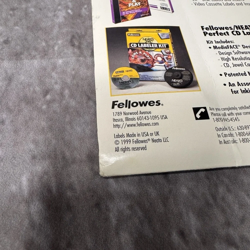 Fellowes 99946 Standard Jewel Case Inserts Neato Laser Ink Jet Printer Matte